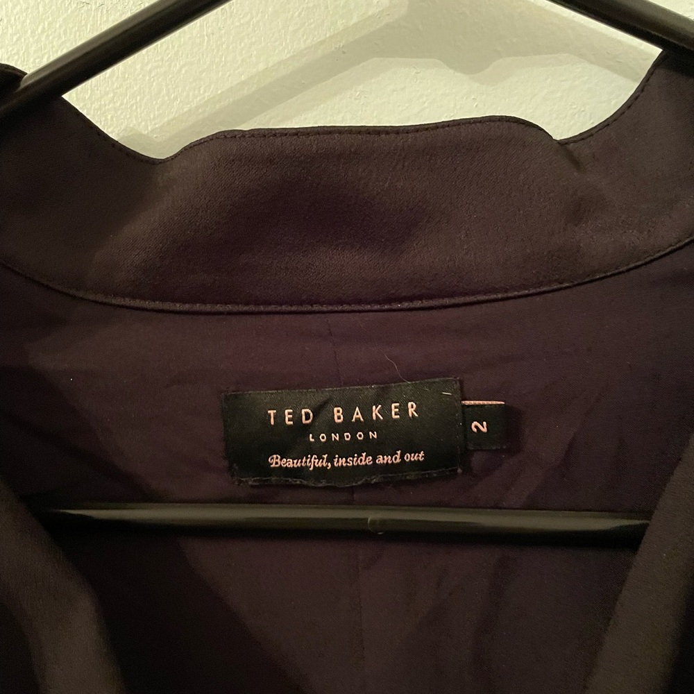 Ted baker women’s Elegant Black Dress long sleeve size 2(6us) - Picture 4 of 7